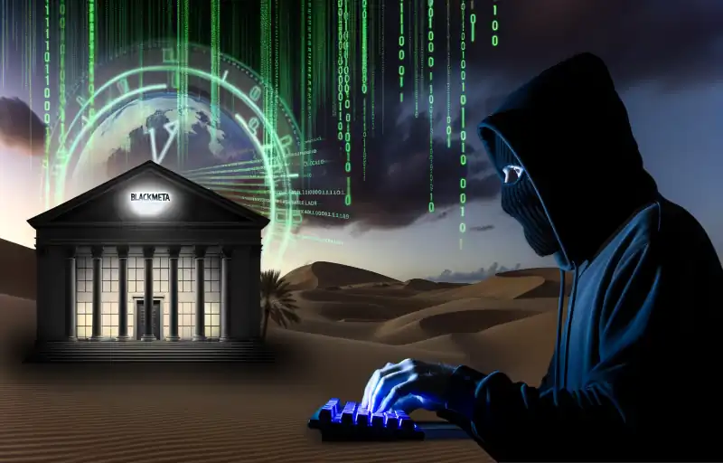 BlackMeta used InfraShutdown to target a UAE bank in a 100-hour DDos cyber attack.