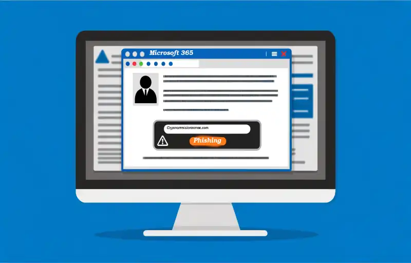 Fake Microsoft emails lead to scam sites mimicking Microsoft 365 and Adobe logins.