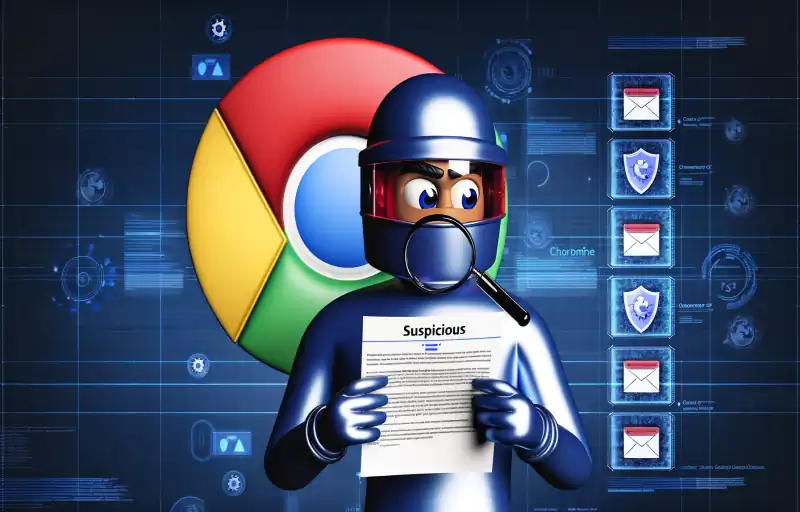 Google Chrome enhances security with alerts for suspicious downloads.