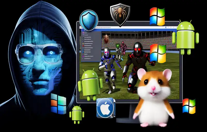 Hamster Kombat installs spyware and malware on players devices.