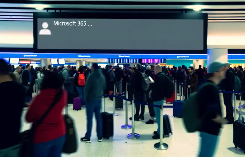 Global Microsoft 365 Tech Outage Disrupts Flights, Banks, and Media.