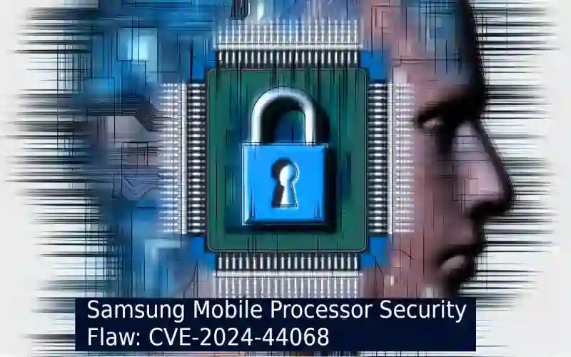 Samsung mobile processor vulnerability: CVE-2024-44068 exposes device security risks.